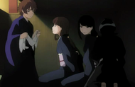 Shu and Rukia rescue Rurichiyo's servants