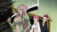 Zabimaru appears on the scene