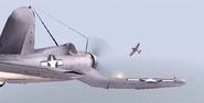 BF1942 CORSAIR FIRES ON VAL