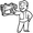 Laser pistol icon