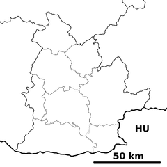 Nitra Region - outline map