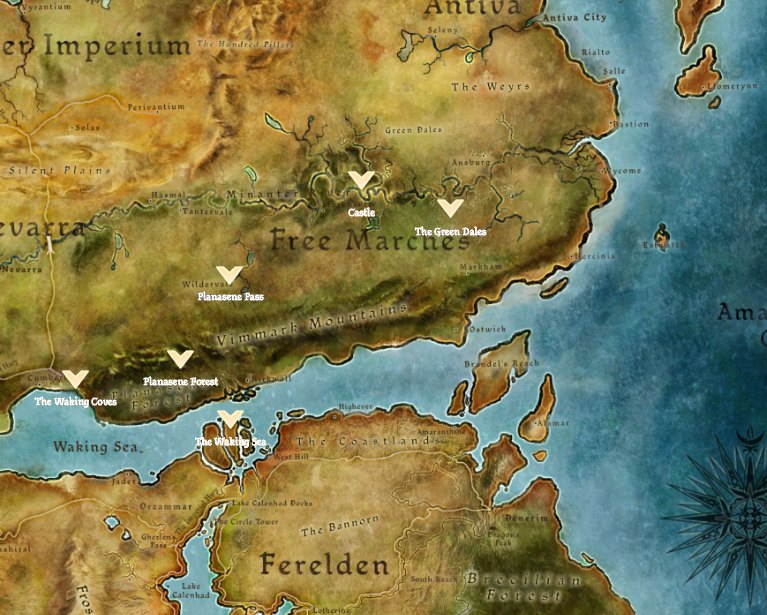 Dragon Age World Map. Featured on:Dragon Age Legends