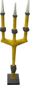 Gold candlesticks built