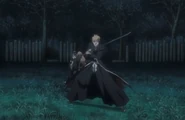 Ichigo protects Momo and Rangiku