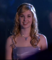 Amanda sees the prom decorations.