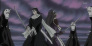 Senbonzakura and Byakuya, Back to Back