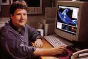 John Knoll working on his USS Enterprise-D CGI model