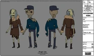Modelsheet boyfriendgirlfriend skeletons