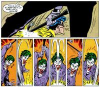 The Joker beats Jason Todd (aka Robin) to death with a crowbar