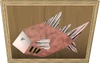 Mounted sea bass