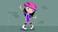 Isabella on skates