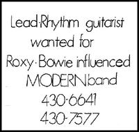Andy taylor duran duran advert duran