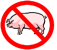 no pork sign