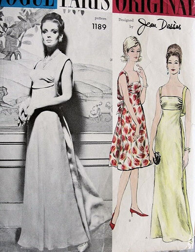 Vintage Clothing Patterns on 1962  Cocktail Or Evening Dress  Image Via The Vintage Patterns Wiki