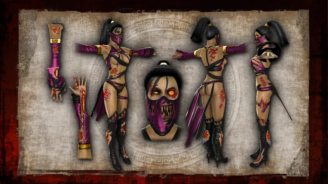 Char damage mileena b color