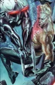 Black Manta (Justice) 001 and Arthur Curry (Justice) 004