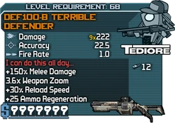 DEF100-B Terrible Defender