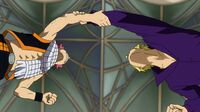 Natsu & Laxus fist-off