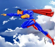 Superman Flight by v p j
