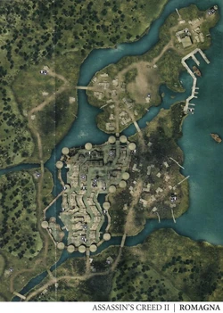 Romagna Map Physical