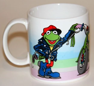 Presents 1991 kermit green machine mug 1