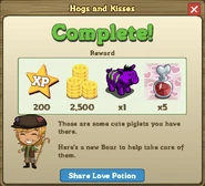 Hogs and Kisses Reward