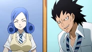 Juvia and Gajeel transfer - Fairy Academy