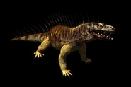 Komodo dragon render