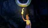 Shanti burns Kaa's tail