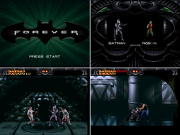 Batman Forever Gameplay screen (SNES)