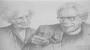 Reverend,MargretAwdry,andThomassketch