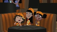 Milly, Holly, and Ginger alughing