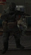 Soviet in Hazmat Suit