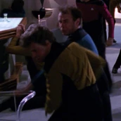 Stunt double Colm Meaney, Sarek