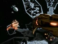 Kazon fighters bearing down on the USS Voyager and Val Jean.jpg