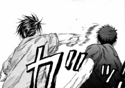 Himuro punches Kagami