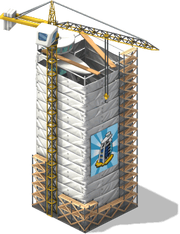 Sailboat Hotel Scaffolding