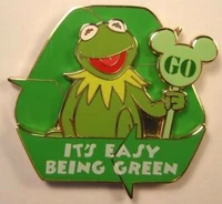 Kermit green disney pin