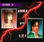Tekken 3 - Arcade - Anna Williams versus Lei Wulong - Screen