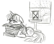 Twilight All Night Studying Sketch