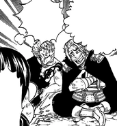 Gildarts Laughing at Laxus's Excommunication