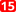 15 white, red rounded rectangle