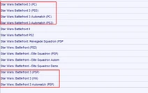 Battlefront3 server listing