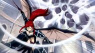 Erza destroys lacrima
