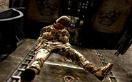 Dead marine in downed Sea Knight Aftermath CoD4