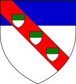 Argent-chief-azure-bend-gules-inescutcheons3-perfess-vert-argent.svg