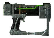 Laser pistol optics