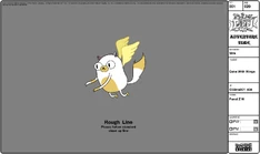 Modelsheet cake withwings