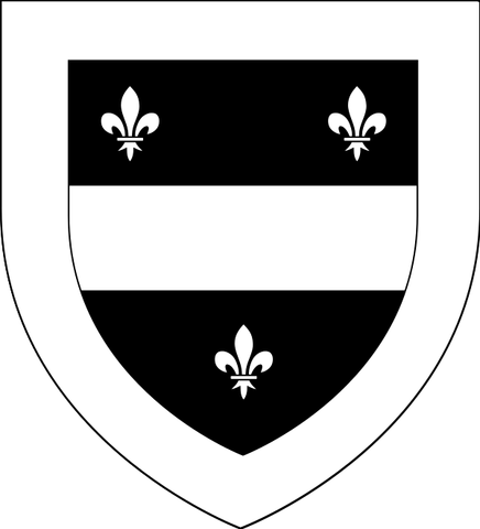 File:Sable-fess-argent-fleursdelis3-argent-bordure-argent.svg