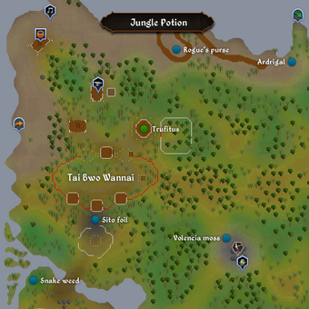 Jungle Potion map